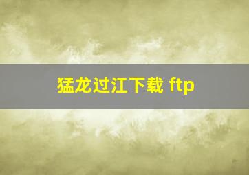 猛龙过江下载 ftp